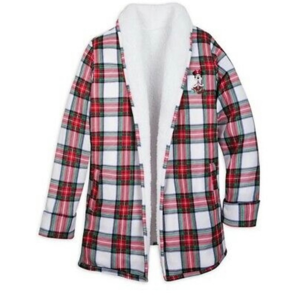 Mickey plaid sherpa jacket